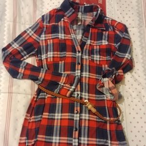 Plaid Tunic